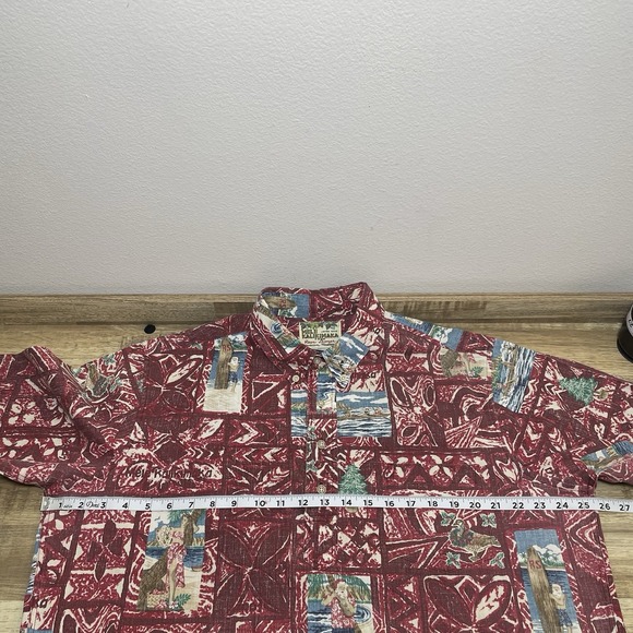 Reyn Spooner Mele Kalikimaka Christmas Hawaiian Pop Over Shirt Mens Limited - Picture 6 of 7